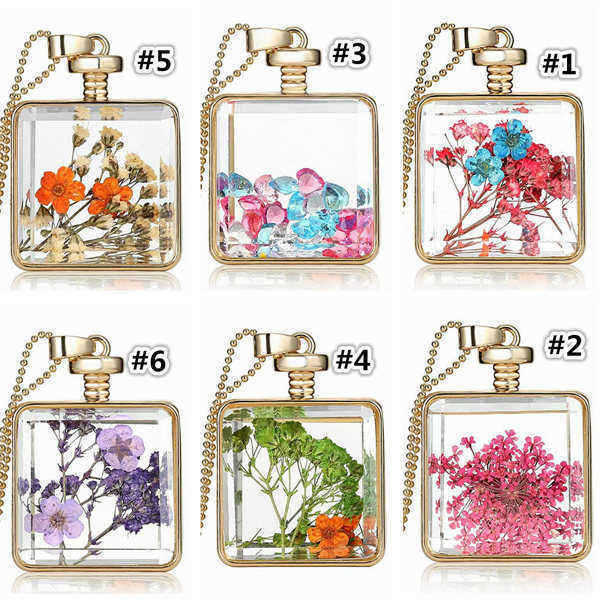 Square-Glass-Bottle-Real-Dry-Flower-Pendant-Necklace-For-Women-993166