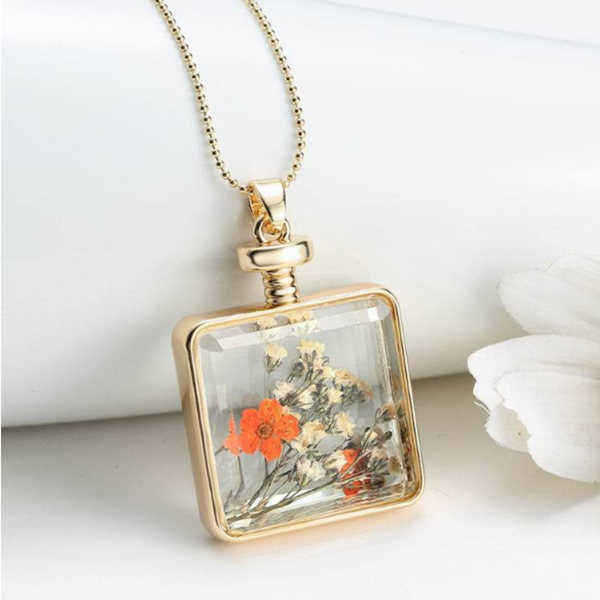 Square-Glass-Bottle-Real-Dry-Flower-Pendant-Necklace-For-Women-993166