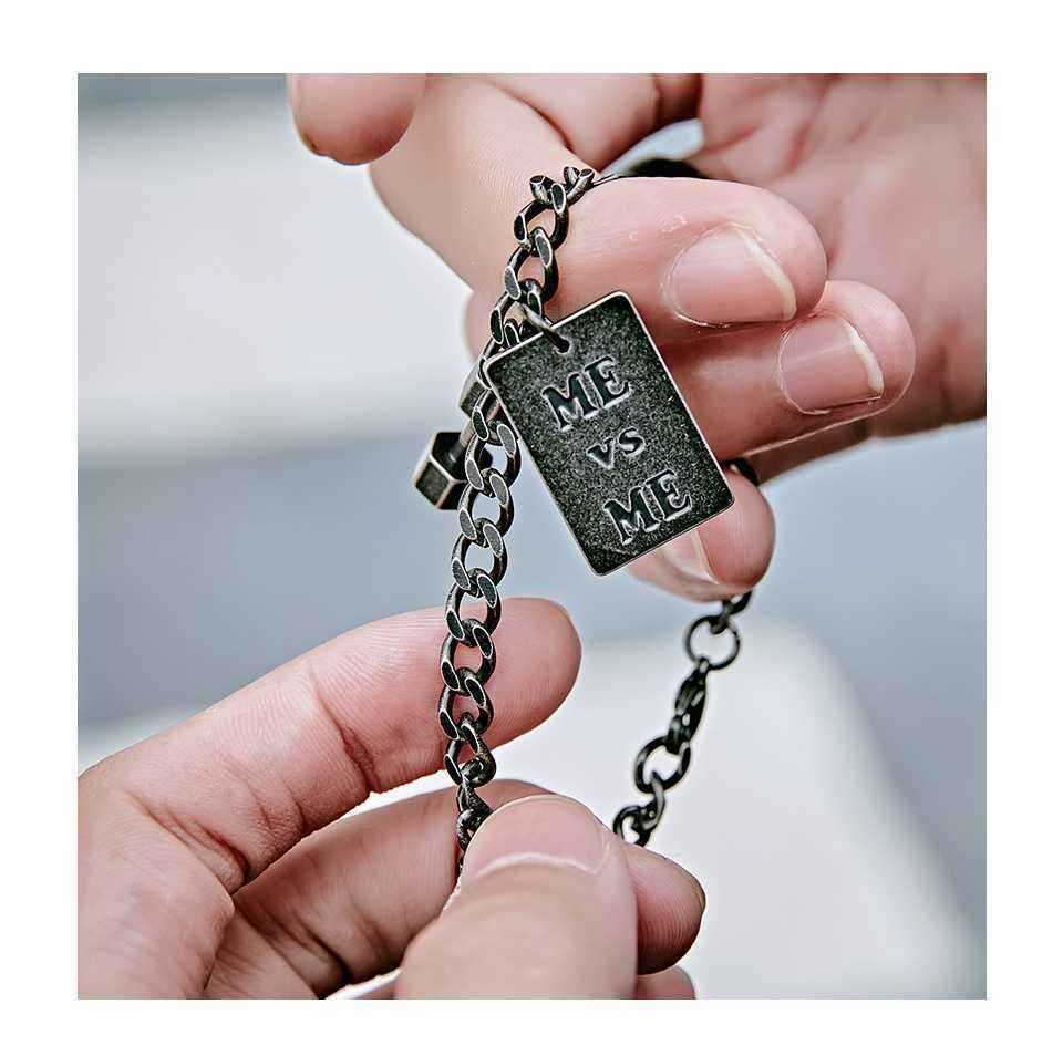 Stainless-Steel-Link-Chain-Letter-Hag-Barbell-Bracelet-Sport-for-Women-Men-1239931