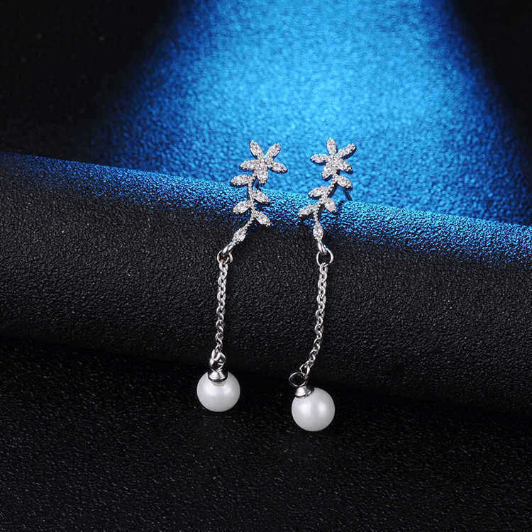 Temperament-Flowers-Pearl-Earrings-Long-Zircon-925-Silver-Hypoallergenic-Ear-Drop-jewelry-1262256