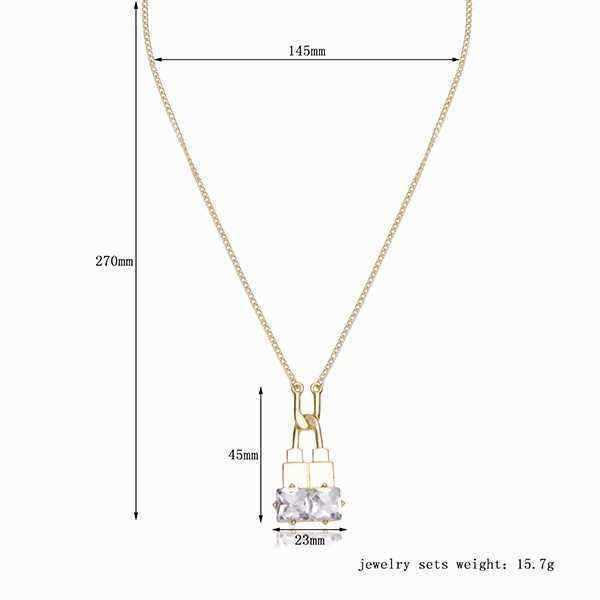 Trendy-Balancing-Style-Pandent-Alloy-U-shaped-Lock-Rhinestone-Necklace-Gift-for-Women-1086038