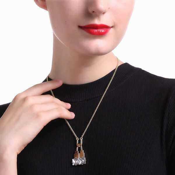 Trendy-Balancing-Style-Pandent-Alloy-U-shaped-Lock-Rhinestone-Necklace-Gift-for-Women-1086038