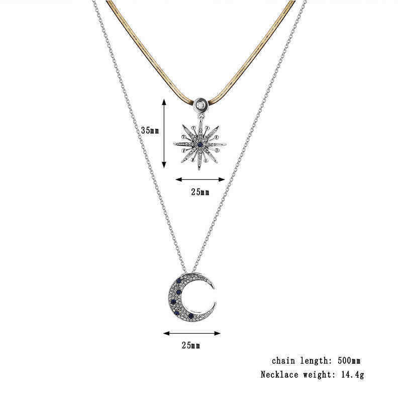 Trendy-Double-Layer-Rhinestone-Inlay-Star-Moon-Pendant-Necklace-Best-Gift-for-Women-1150910