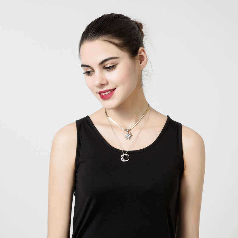 Trendy-Double-Layer-Rhinestone-Inlay-Star-Moon-Pendant-Necklace-Best-Gift-for-Women-1150910