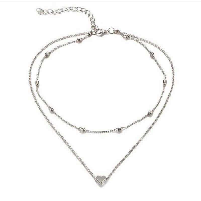 Trendy-Double-layered-Heart-Anklet-Peach-Heart-Beach-Anklet-1491209