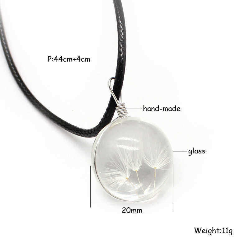 Trendy-Glass-Dried-Flower-Ball-Dandelion-Pendant-Leather-Chain-Women-Necklace-1222403