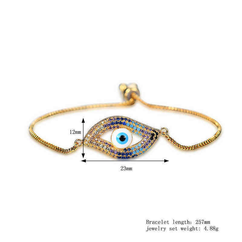 Trendy-New-Evil-Eye-Shape-Adjustable-Metal-Zircon-Bracelet-Unisex-Jewelry-1156268