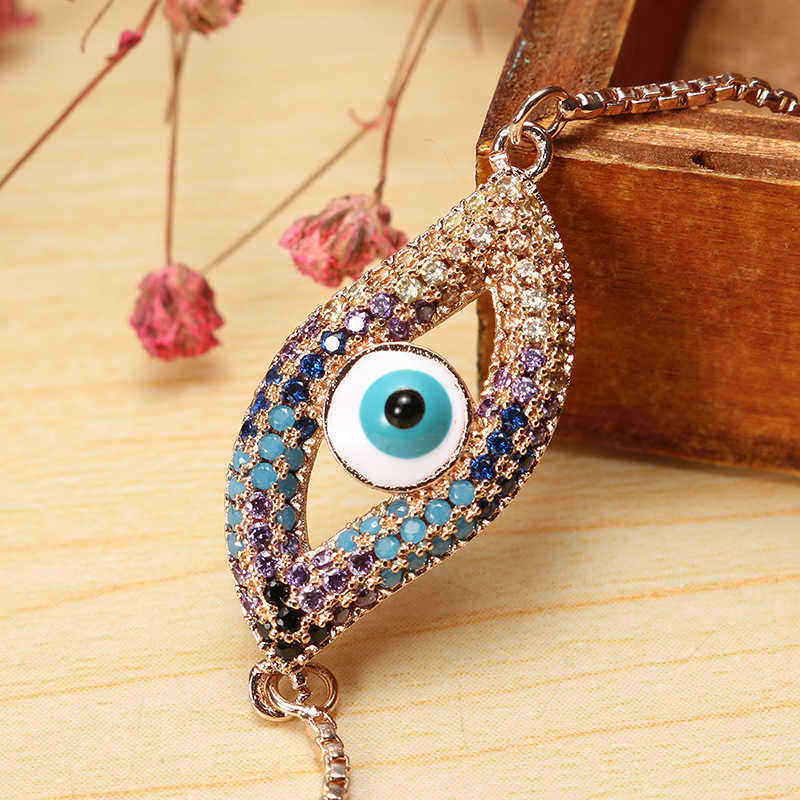 Trendy-New-Evil-Eye-Shape-Adjustable-Metal-Zircon-Bracelet-Unisex-Jewelry-1156268