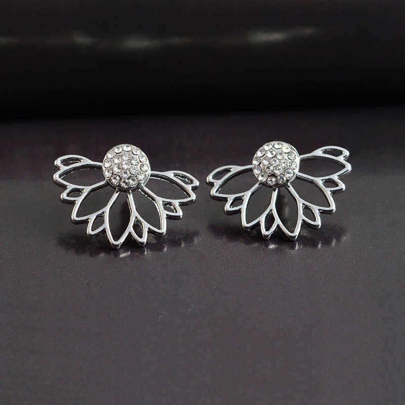 Trendy-Rhinestone-Earring-Hollow-Lotus-Double-Side-Ear-Stud-for-Women-1208874