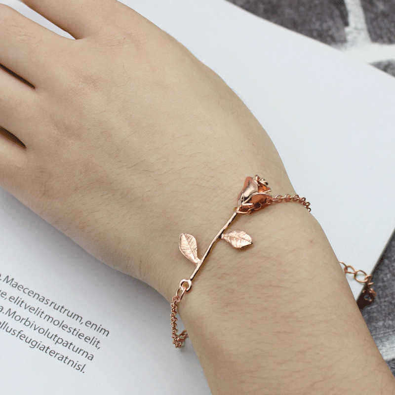 Trendy-Rose-Gold-Silver-Plated-Flower-Chain-Bracelets-for-Women-1272030