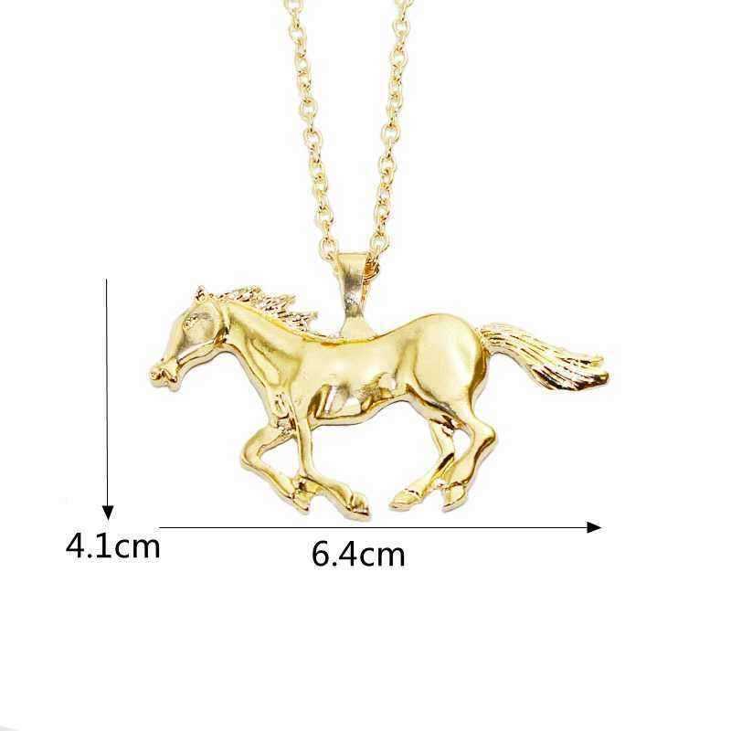 Trendy-Silver-Gold-Color-Horse-Pendant-Necklace-Sweater-Chain-for-Women-1222396