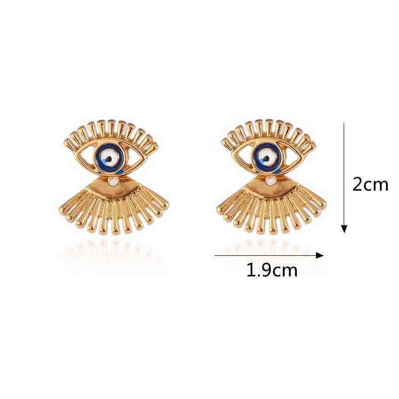 Trendy-Statement-Eye-Eyelash-Ear-Stud-Earrings-Silver-Rose-Gold-Plated-1232327