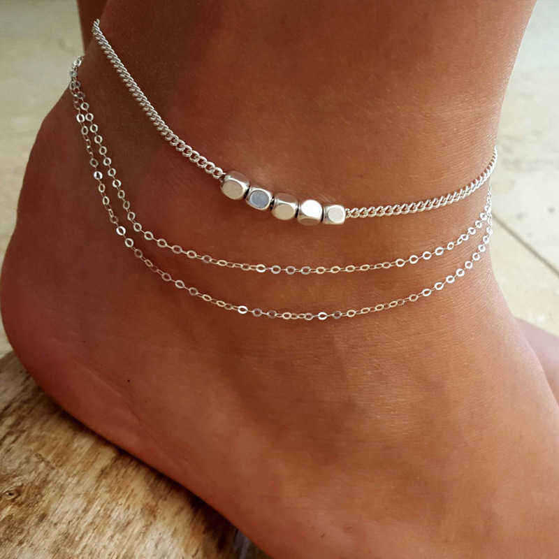 Trendy-Sterling-Silver-Plated--Beads-Anklet-Barefoot-Sandals-Foot-Chain-for-Women-1324112