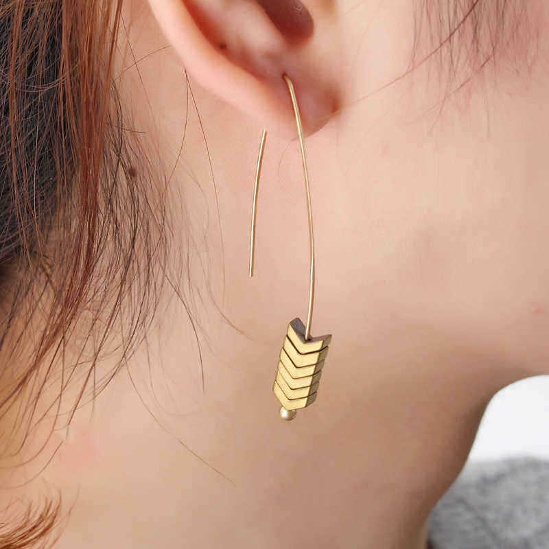 Trendy-Stylish-Natural-Ore-Multicolor-Texture-Arrowhead-Earring-Jewelry-for-Women-1145497