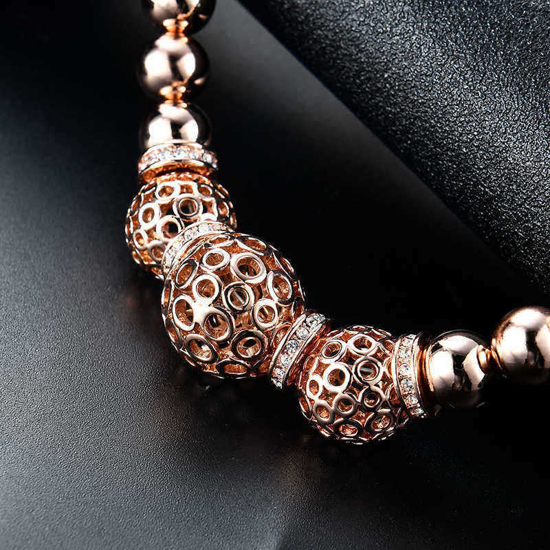 Trendy-Womens-Rose-Gold-Bead-Pendant-Jewelry-Set-Necklace-Rhinestone-Earrings-1241336