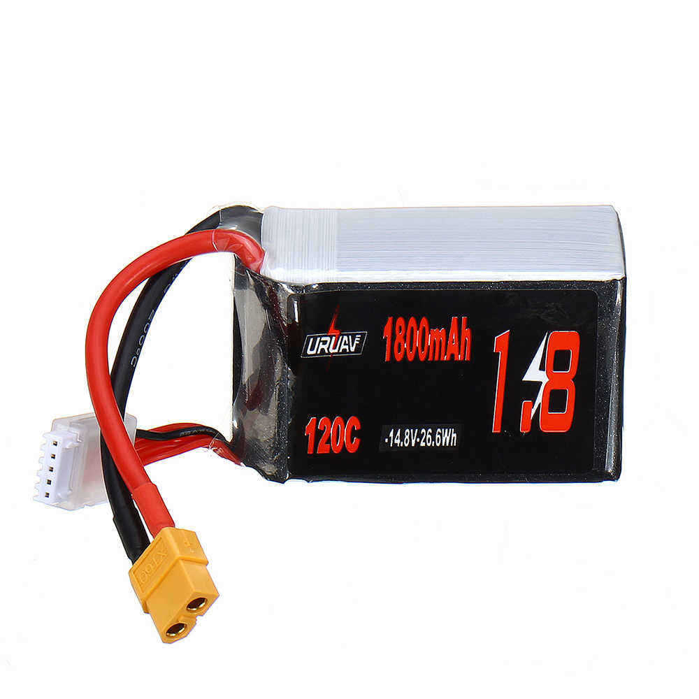 URUAV-148V-1800mAh-120C-4S-Lipo-Battery-XT60-Plug-for-RC-Racing-Drone-1547138