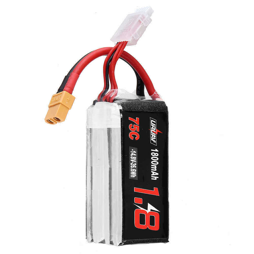 URUAV-148V-1800mAh-75C-4S-Lipo-Battery-XT60-Plug-for-RC-Drone-FPV-Racing-1434897