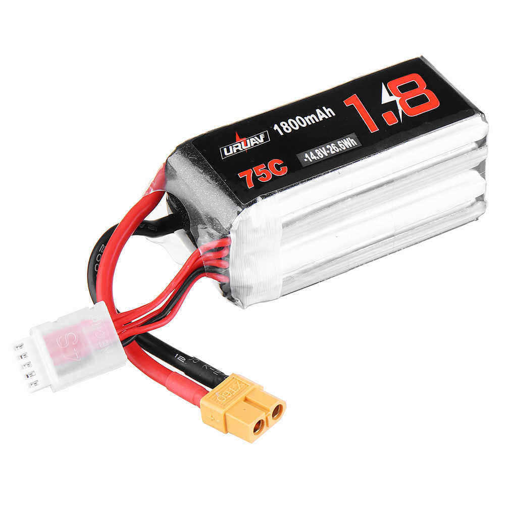 URUAV-148V-1800mAh-75C-4S-Lipo-Battery-XT60-Plug-for-RC-Drone-FPV-Racing-1434897