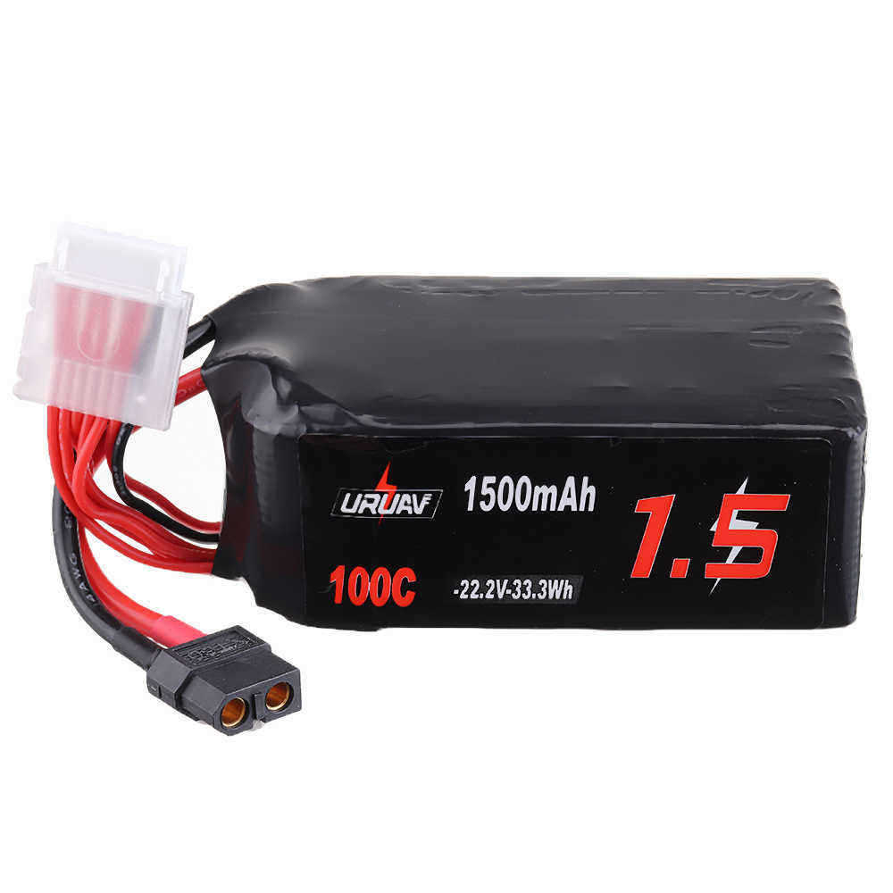 URUAV-222V-1500mAh-100C-6S-Lipo-Battery-XT60-Plug-for-FPV-RC-Drone-1403004