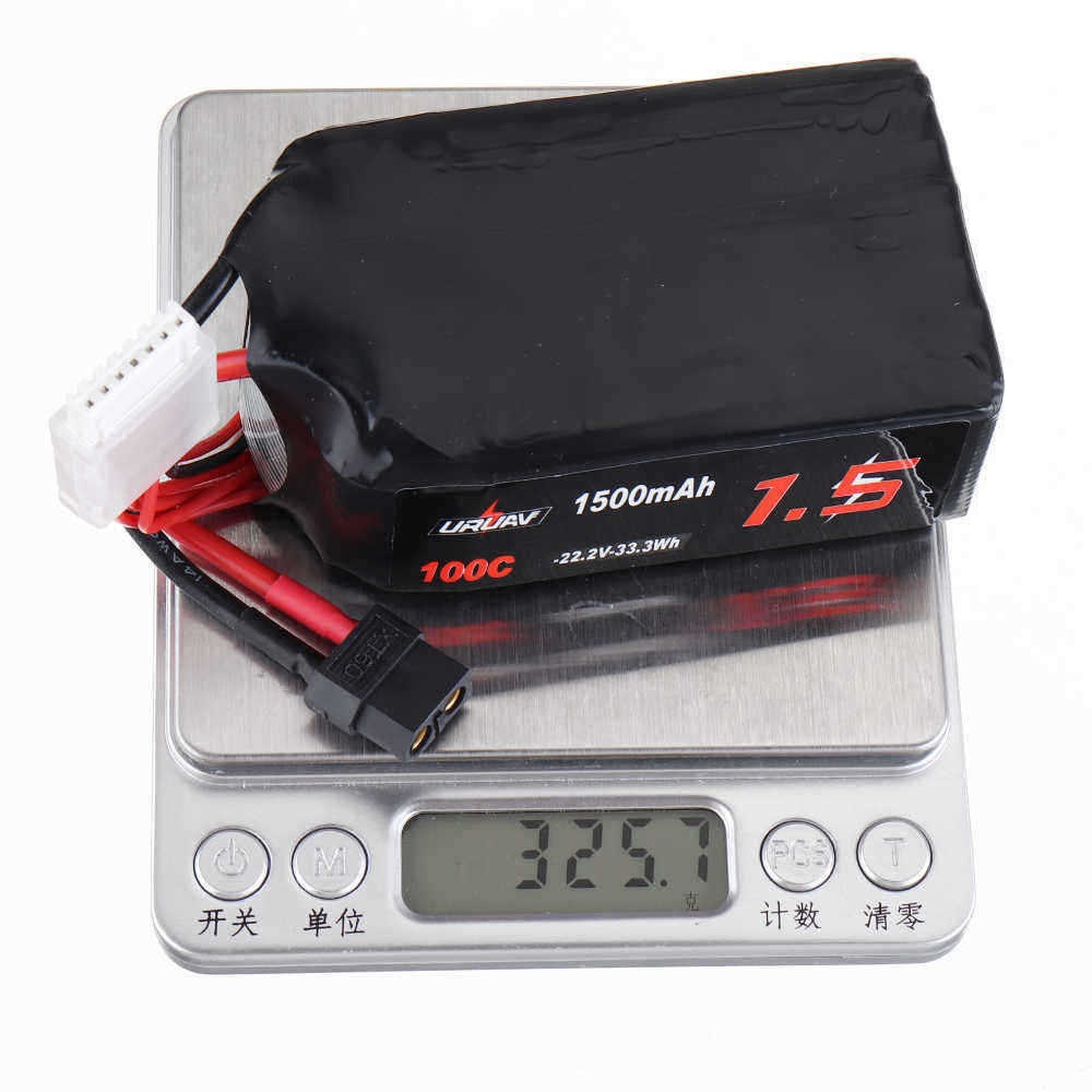 URUAV-222V-1500mAh-100C-6S-Lipo-Battery-XT60-Plug-for-FPV-RC-Drone-1403004