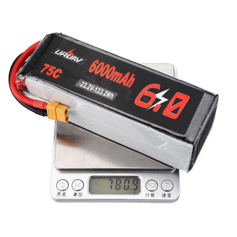 URUAV-222V-6000mAh-75C-6S-Lipo-Battery-XT60-Plug-for-600-700-800-RC-Helicopter-1552162