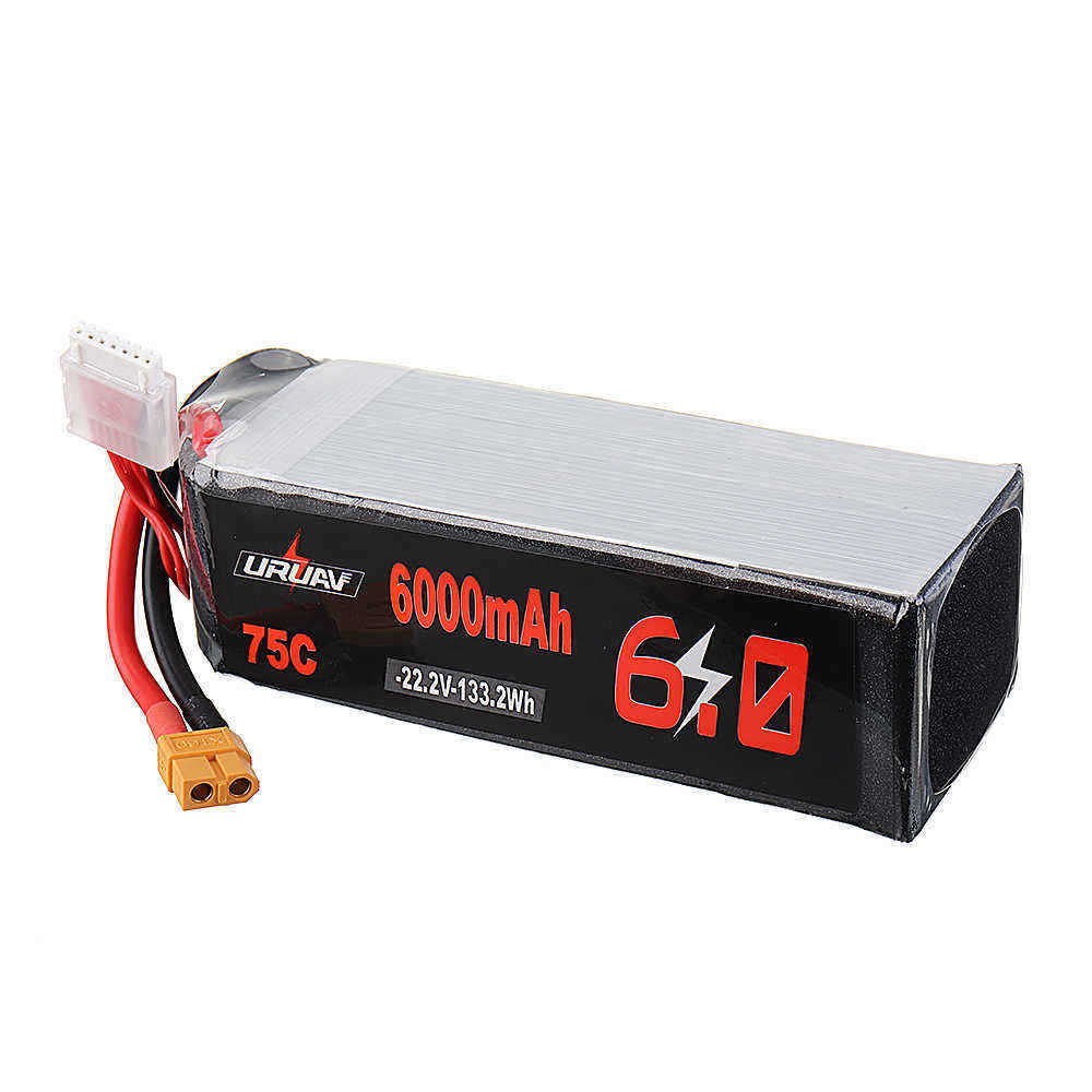 URUAV-222V-6000mAh-75C-6S-Lipo-Battery-XT60-Plug-for-600-700-800-RC-Helicopter-1552162