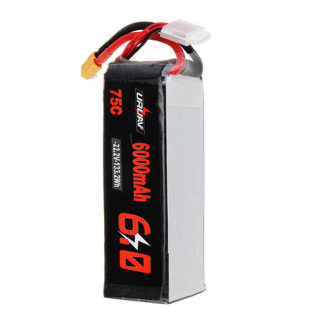 URUAV-222V-6000mAh-75C-6S-Lipo-Battery-XT60-Plug-for-600-700-800-RC-Helicopter-1552162