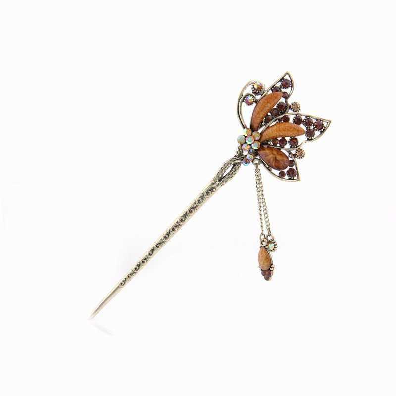 Unique-Women-Hair-Accessories-Vintage-Butterfly-Rhinestone-Turquoise-Tassel-Hairpin-1107117