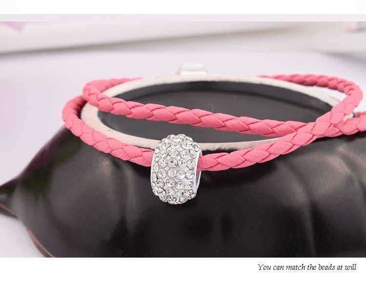 Unisex-Charm-PU-Leather-Trendy-Cord-Bracelet-Handmade-Jewelry-Gift-1236435