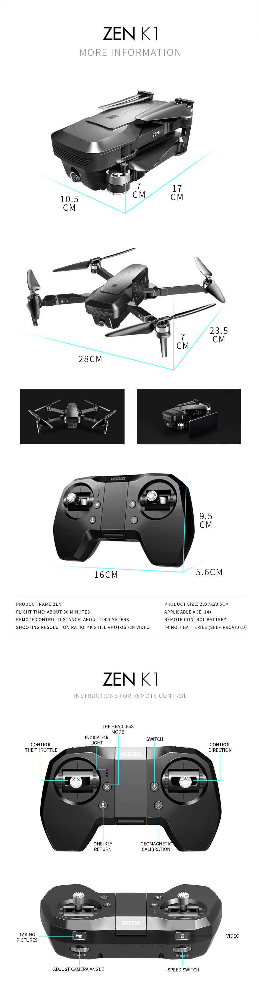 VISUO-ZEN-K1-5G-WIFI-FPV-GPS-With-4K-HD-Dual-Camera-Brushless-Foldable-RC-Drone-Quadcopter-1508109