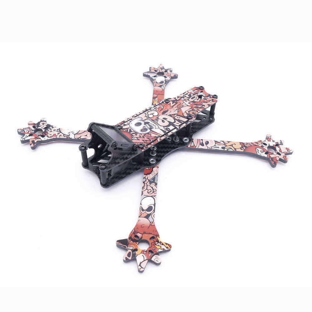 Venom-5-Inch-235mm-Wheelbase-X-Style-Split-4mm-Arm-Frame-Kit-Carbon-Fiber-with-Sticker-for-RC-Drone--1514286