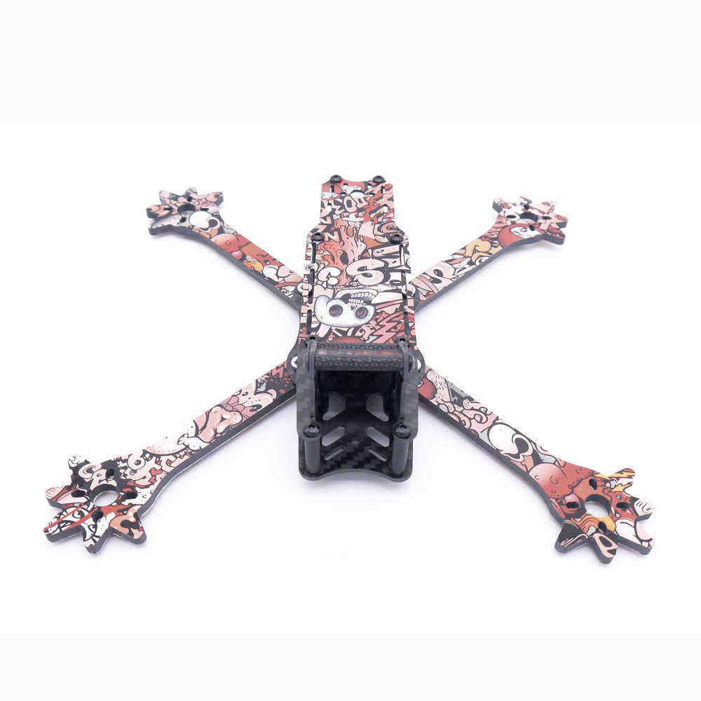 Venom-5-Inch-235mm-Wheelbase-X-Style-Split-4mm-Arm-Frame-Kit-Carbon-Fiber-with-Sticker-for-RC-Drone--1514286