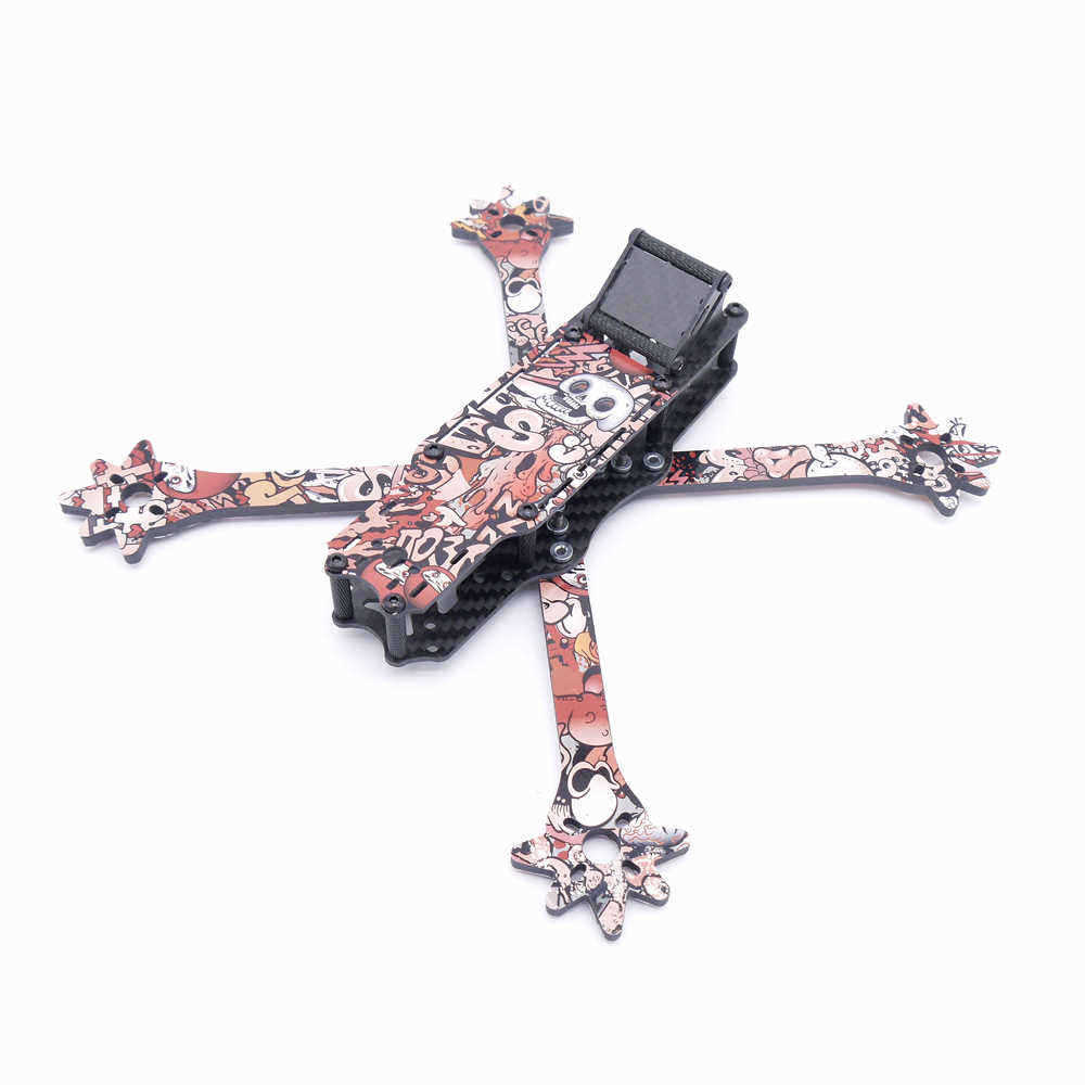 Venom-5-Inch-235mm-Wheelbase-X-Style-Split-4mm-Arm-Frame-Kit-Carbon-Fiber-with-Sticker-for-RC-Drone--1514286