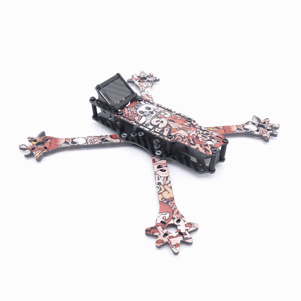 Venom-5-Inch-235mm-Wheelbase-X-Style-Split-4mm-Arm-Frame-Kit-Carbon-Fiber-with-Sticker-for-RC-Drone--1514286