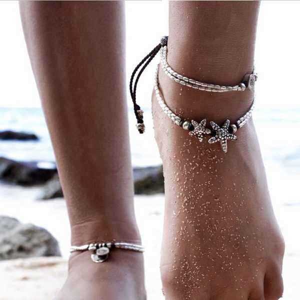 Vintage-Antique-Silver-Anklet-Women-Starfish-Rune-Beaded-Bracelet-Ankle-Boho-Foot-Jewelry-1285030