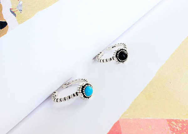 Vintage-Black-Onyx-Blue-Turquoise-Opening-Ring-For-Women-1035477