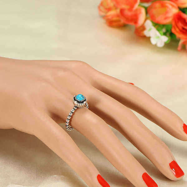 Vintage-Black-Onyx-Blue-Turquoise-Opening-Ring-For-Women-1035477