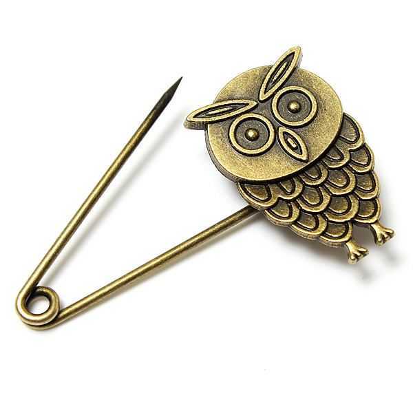 Vintage-Bronze-Owl-Angel-Costume-Pin-Brooch-Multi-Pattern-For-Women-954341