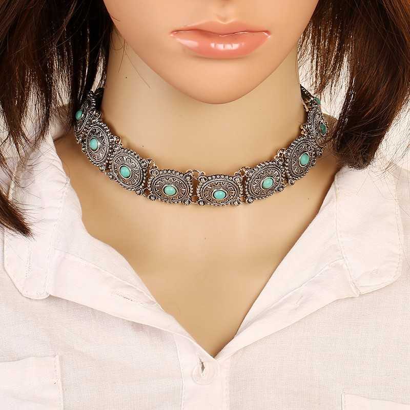 Vintage-Carved-Flower-Turquoise-Choker-Necklace-1062671