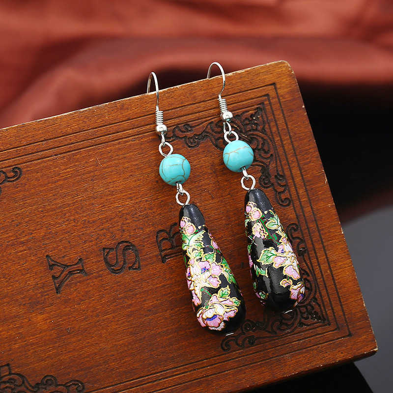 Vintage-Colorful-Flower-Earring-Cloisonne-Turquoise-Dangle-Ear-Drop-Jewelry-for-Women-1289518