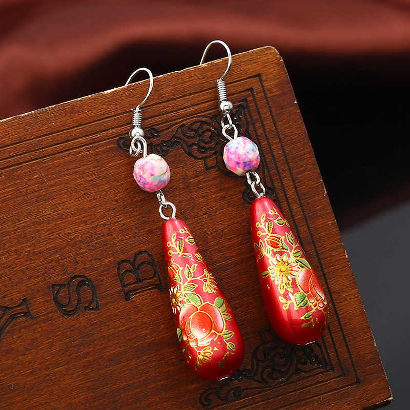 Vintage-Colorful-Flower-Earring-Cloisonne-Turquoise-Dangle-Ear-Drop-Jewelry-for-Women-1289518