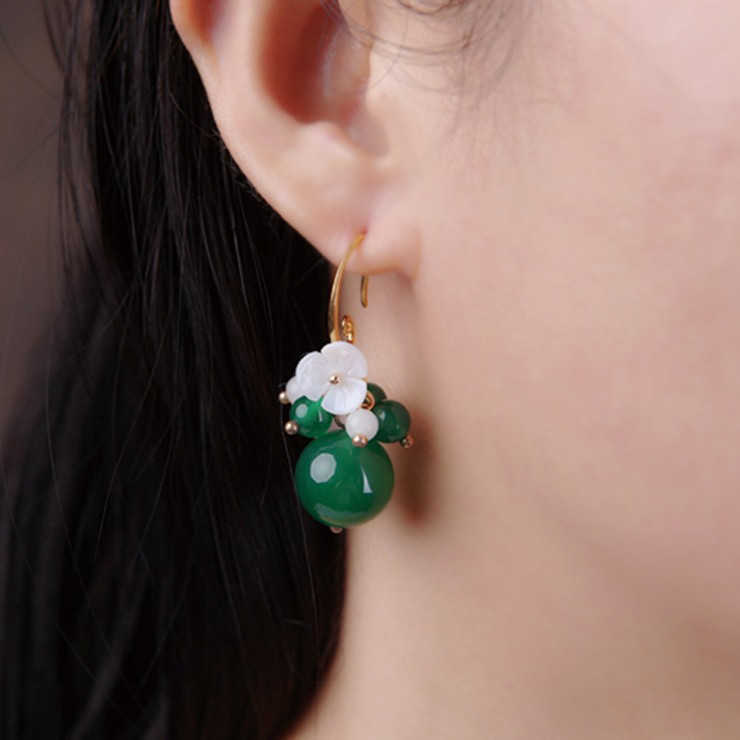 Vintage-Ear-Drop-Earrings-Green-Agate-Balls-Flower-Plant-Pendant-Earring-For-Women-1328742