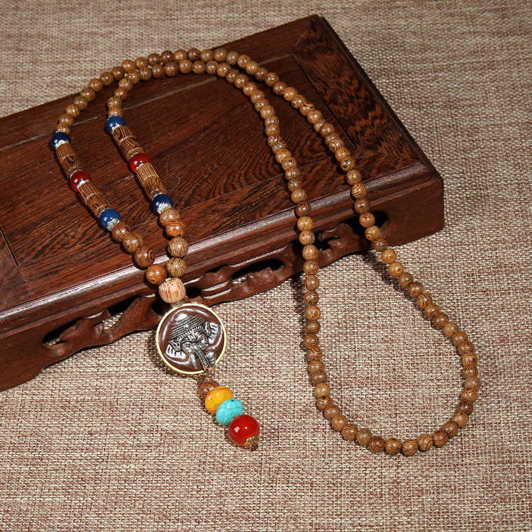 Vintage-Ethnic-Wood-Beads-Necklaces-Cotton-Accessories-Nepal-Agate-Pendant-for-Men-Women-1262832