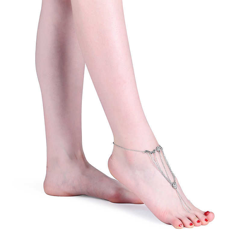 Vintage-Womens-Anklet-Jewelry-Silver-Flower-Barefoot-Anklet-for-Gift-1182531