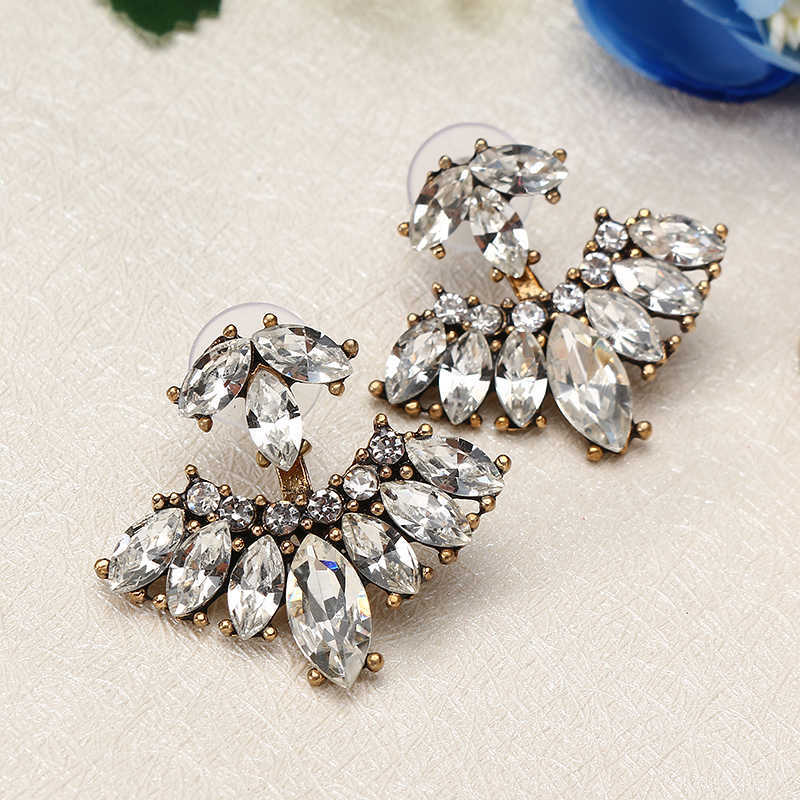 Vintage-Womens-Rhinestones-Ear-Jacket-Double-Side-Flower-Leaf-Earrings-Accessories-1228206