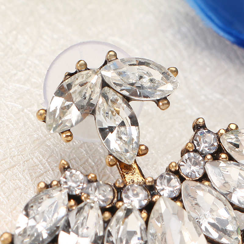 Vintage-Womens-Rhinestones-Ear-Jacket-Double-Side-Flower-Leaf-Earrings-Accessories-1228206