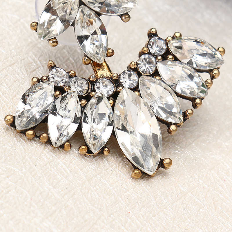 Vintage-Womens-Rhinestones-Ear-Jacket-Double-Side-Flower-Leaf-Earrings-Accessories-1228206