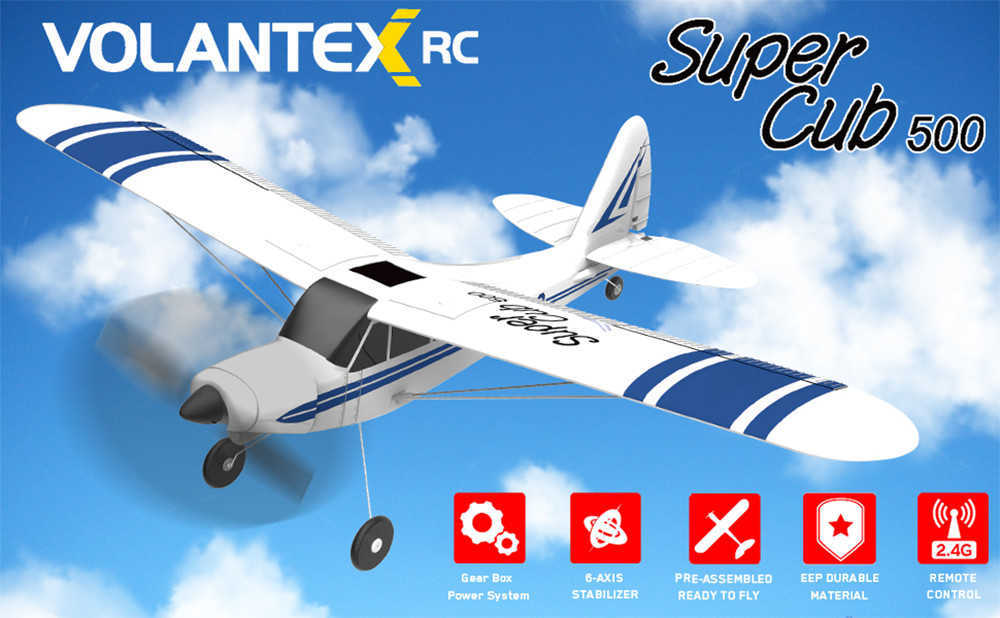 VolanteX-Super-Cub-500-761-3-500mm-Wingspan-Beginner-Self-stabilizing-Stunt-RC-Airplane-Fixed-Wing-w-1552375