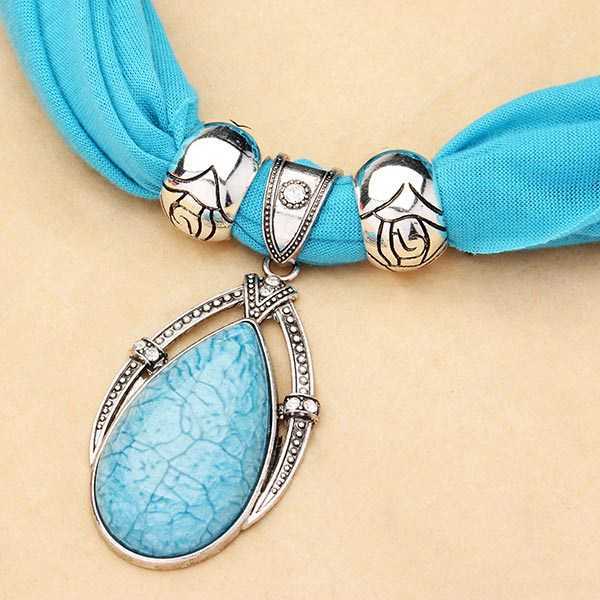 Water-Drop-Gem-Crystal-Pendant-Tassel-Scarf-Necklace-Women-Jewelry-962915