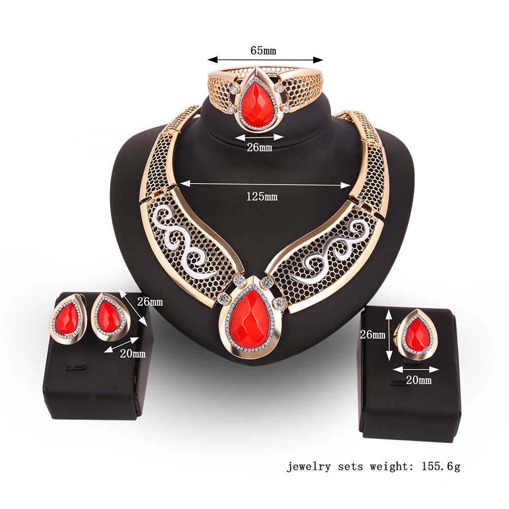 Water-Drop-Gold-Plated-Resin-Necklace-Earrings-Ring-Bracelet-Jewelry-Set-for-Women-1139895